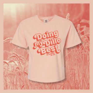Doing My Dillo Best Adult Womens Short Sleeve T