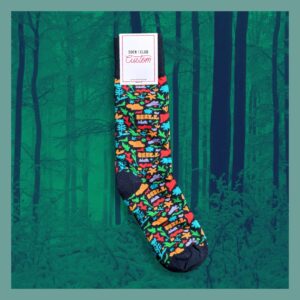 Patterned Crew Socks
